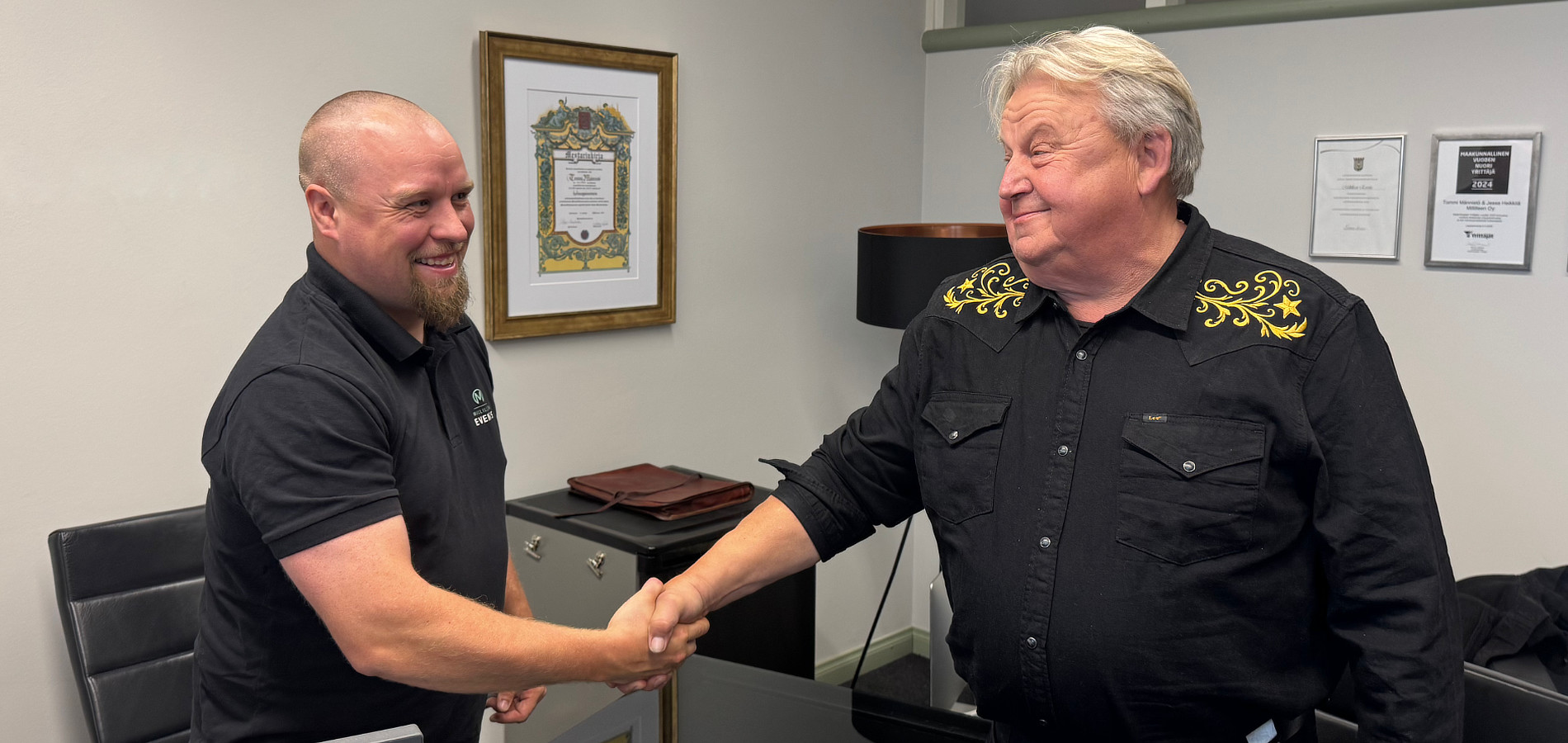 Tommi Männistö ja Hannu Palo uuden yhteistyön merkeissä